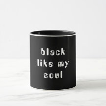 Black Combo Mok met Typografie