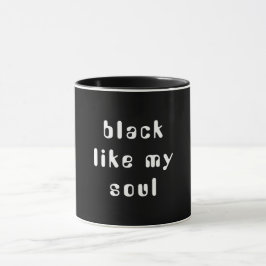 Black Combo Mok met Typografie