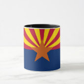 Black Combo Mok met vlag van Arizona, Verenigde St (Midden)