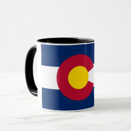 Black Combo Mok met vlag van Colorado, Verenigde S