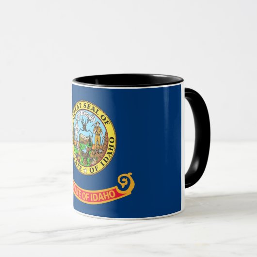 Black Combo Mok met vlag van Idaho, Verenigde Stat (Voorkant rechts)