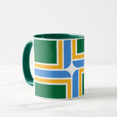 Black Combo Mok met vlag van Portland, Verenigde S (Voorkant links)