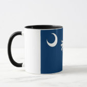 Black Combo Mok met vlag van South Carolina, Veren (Links)