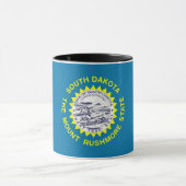 Black Combo Mok met vlag van South Dakota, Verenig (Midden)