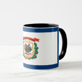 Black Combo Mok met vlag van West Virginia, Vereni (Voorkant rechts)