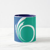 Black Combo Mug with flag of Ottawa, Canada Mok (Midden)