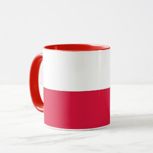 Black Combo Mug with flag of Poland Mok