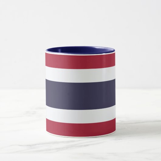 Black Combo Mug with flag of Thailand Mok (Midden)