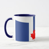 Black Combo Mug with flag of Toronto, Canada Mok (Links)