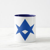 Black Combo Mug with flag of Toyota City, Japan Mok (Midden)