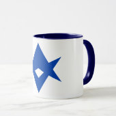 Black Combo Mug with flag of Toyota City, Japan Mok (Voorkant rechts)