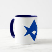 Black Combo Mug with flag of Toyota City, Japan Mok (Voorkant links)