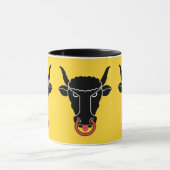 Black Combo Mug with flag of Uri, Switzerland Mok (Midden)