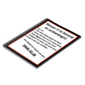 Black Comedy Archeoloog Serial Killer Joke Notitieboek (Linkerzijde)