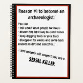 Black Comedy Archeoloog Serial Killer Joke Planner (Voorkant)