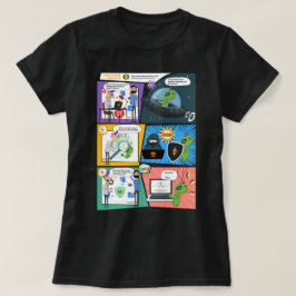 Black Comics Greenie Protector Vrouw T-shirt