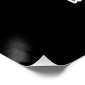 Black Company Business Event Logo Branded Perfect Poster (Hoek)