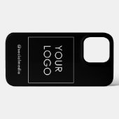 Black Company Business Modern Logo Branded Case-Mate iPhone Case (Achterkant (horizontaal))