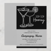 Black Company Kerstfeest Cocktail Kaart (Voorkant / Achterkant)