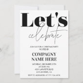 Black Company Kerstfeest Laten we vieren Kaart (Voorkant)