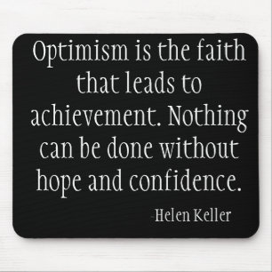Black Computer Mousepad (Helen Keller) Muismat