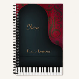Black Concert Grand Piano Notitieboek