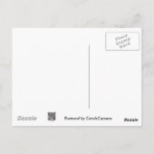 Black Conch Seashell met golfslag Briefkaart (Achterkant)