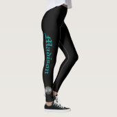 Black Concho Turquoise Silver JOUW NAAM Leggings (Rechts)