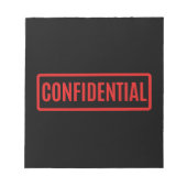 Black Confidential Notitieblok (Voorkant)