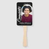 Black Congrats Afstudeerder 2 Photo Arch Bold Whit Handwaaier (Voorkant)