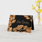 Black & Copper Garden, het spijt me Kaart (Gele Bloem)