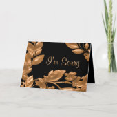 Black & Copper Garden, het spijt me Kaart (Voorkant)