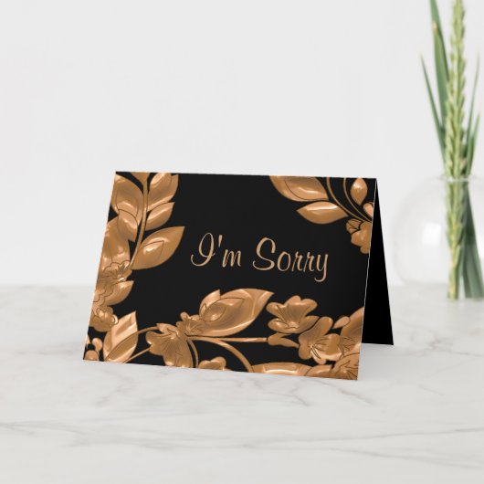 Black & Copper Garden, het spijt me Kaart (Voorkant)