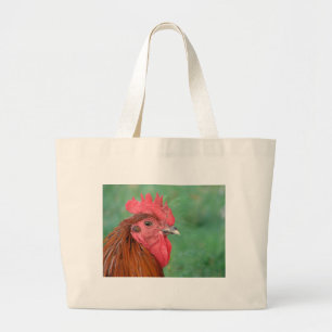 Black Copper Maran Rooster Grote Tote Bag
