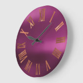 Black Copper Roos Gold Roman Paarse Urban Grote Klok (Hoek)