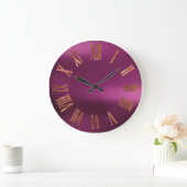 Black Copper Roos Gold Roman Paarse Urban Grote Klok (Huis)