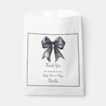 Black Coquette Bow Baby shower