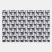 Black Coquette Bow Inpakpapier Vel (Voorkant 2)