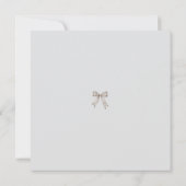 Black Coquette Minimalist Elegant 50th Birthday (Achterkant)