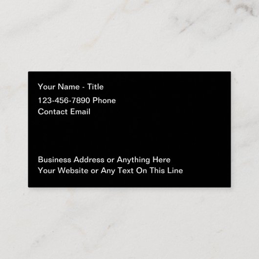 Black Core Automotive Visitekaartjes (Achterkant)