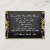 Black Core Hazelhurst Double Scissor Visitekaartje (Achterkant)