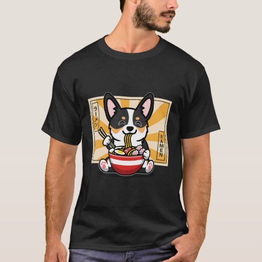 Black Corgi T-shirt (Voorkant)