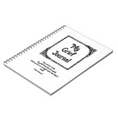 Black  Corners Border Grief Journaal Notitieboek (Linkerzijde)