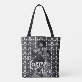 BLACK CORSAIR Pirate Flag Skull en Fleur de Lis Tote Bag (Achterkant)