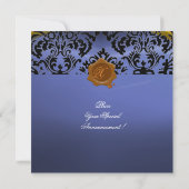 BLACK CORSAIR SKULL & FLEUR DE LIS MONOGRAM blue Kaart (Achterkant)