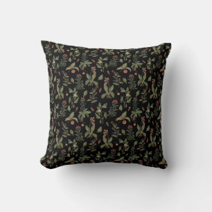Black Cottagecore Herb Kussen