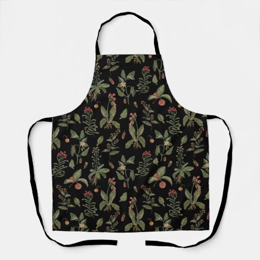 Black Cottagecore Herb Schort (Voorkant)