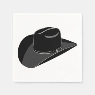 Black country cowboy pet servetten