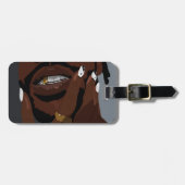 Black couple artwork art (Black love) Bagagelabel (Voorkant horizontaal)