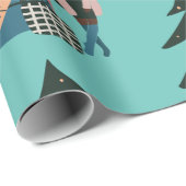 Black Couple First Kerstmis Cadeaupapier (Rol Hoek)